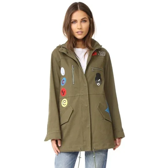 2/28迄※alice + olivia ミリタリージャケット XS 美品 Alice + Olivia |